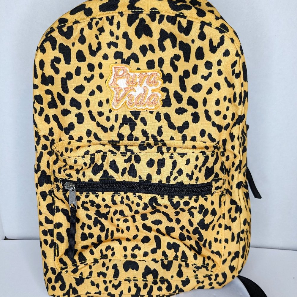 Pura Vida Mini Leopard Cheetah print Backpack, Unused